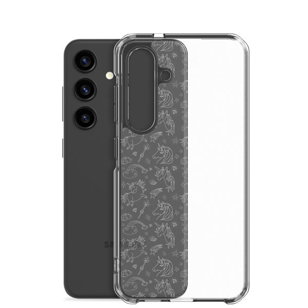 Illustrated Unicorn Samsung Clear Case