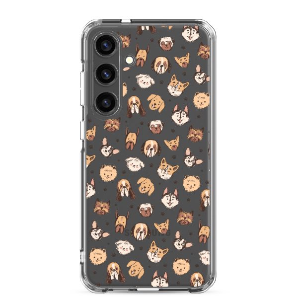 Cute Dog Breeds Samsung Clear Case