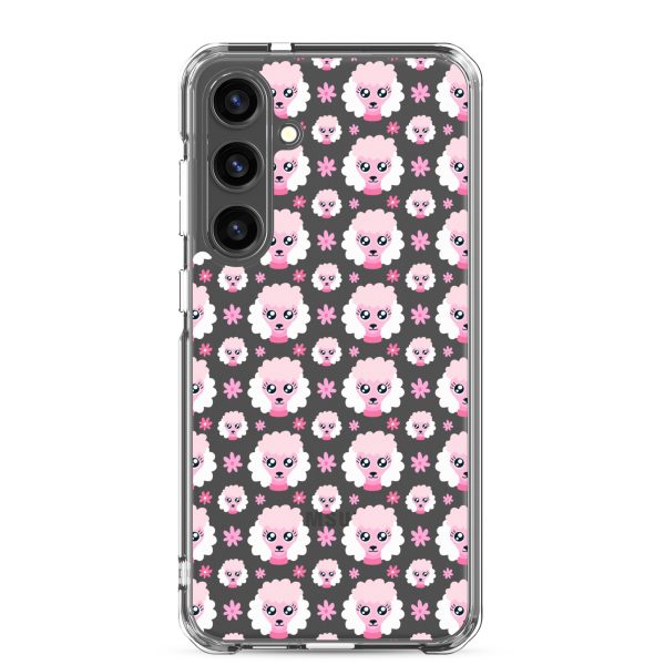 clear-case-for-samsung-samsung-galaxy-s24-plus-case-on-phone-6a1e7850c141c.jpg Pink Poodle Samsung Clear Case