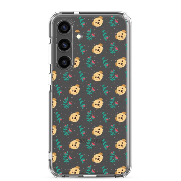 clear-case-for-samsung-samsung-galaxy-s24-plus-case-on-phone-6a1e78da0dd22.jpg Dogs and Flowers Samsung Clear Case