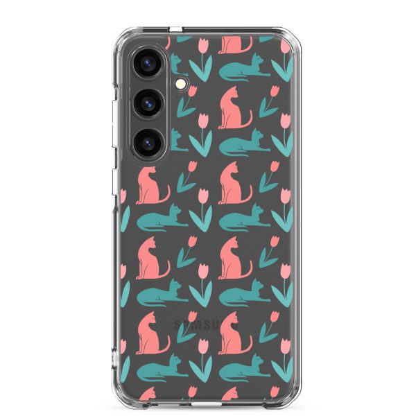 clear-case-for-samsung-samsung-galaxy-s24-plus-case-on-phone-6a1e7a0824bd9.jpg Cat Silhouettes Samsung Clear Case