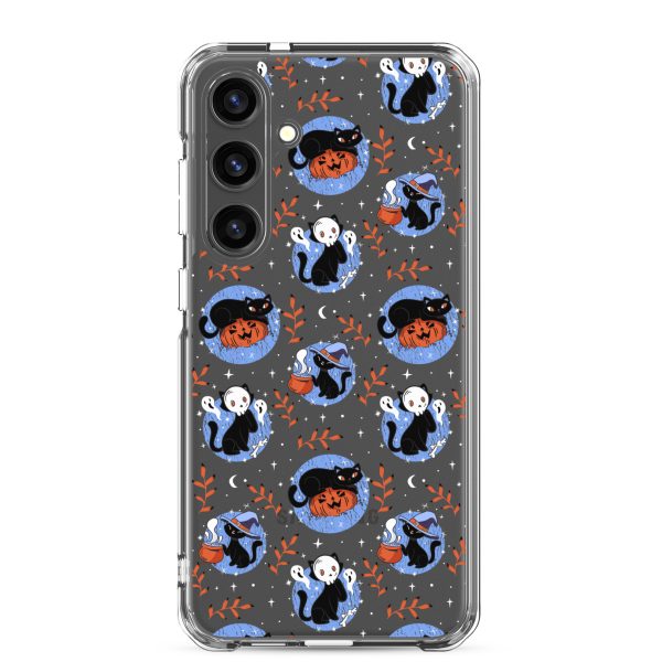 clear-case-for-samsung-samsung-galaxy-s24-plus-case-on-phone-6a1e7be1036d6.jpg Halloween Cats Samsung Clear Case