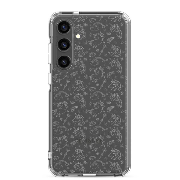 Illustrated Unicorn Samsung Clear Case