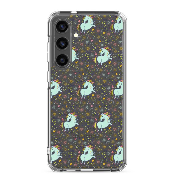 Hand-Drawn Unicorn Samsung Clear Case