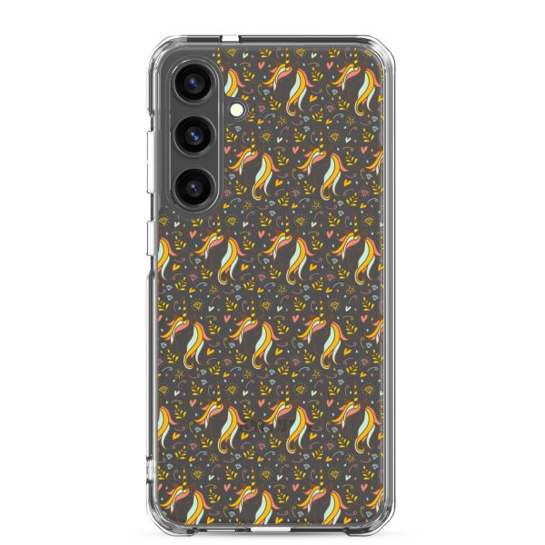 Unicorn Doodle Samsung Clear Case