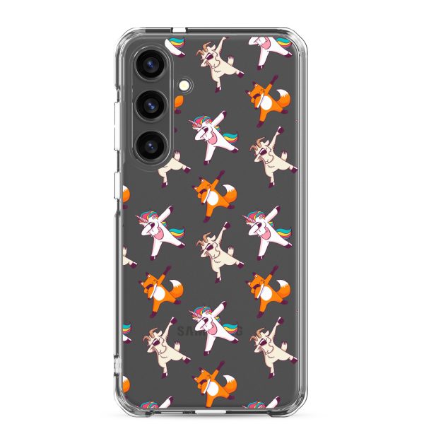 Dabbing Animals Samsung Clear Case