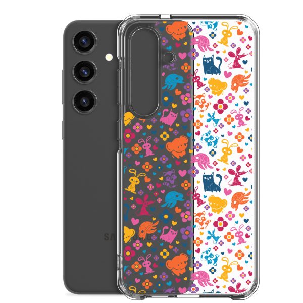 clear-case-for-samsung-samsung-galaxy-s24-plus-case-with-phone-6a1e77251a970.jpg Colorful Animals and Heart Samsung Clear Case