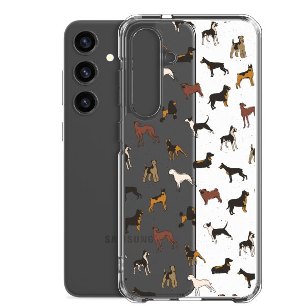 Dog Breeds Samsung Clear Case