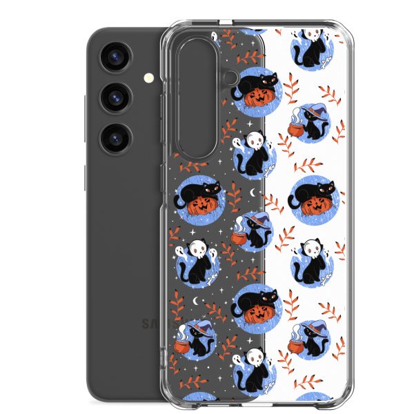 clear-case-for-samsung-samsung-galaxy-s24-plus-case-with-phone-6a1e7be103754.jpg Halloween Cats Samsung Clear Case