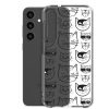 Cartoonish Cat Samsung Clear Case