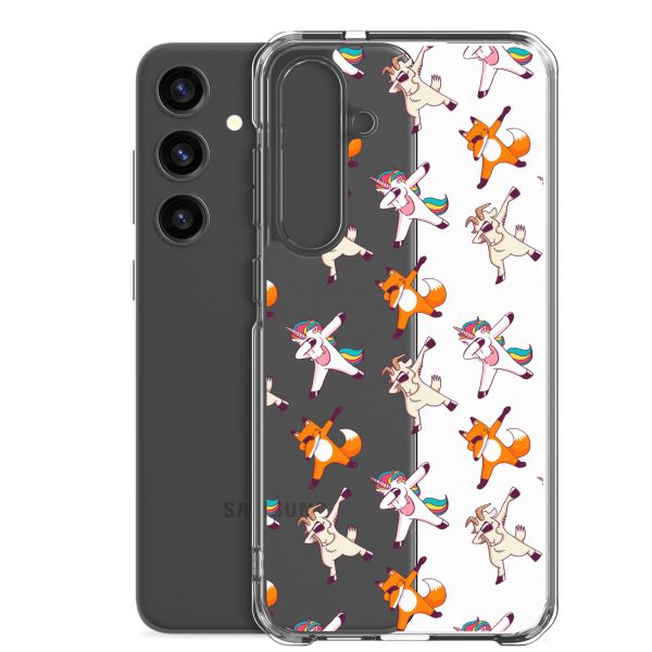 Dabbing Animals Samsung Clear Case