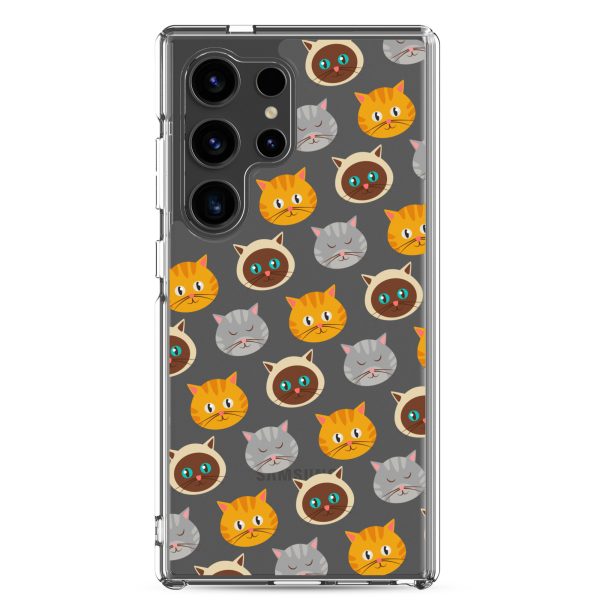 Cute Cats Samsung Clear Case