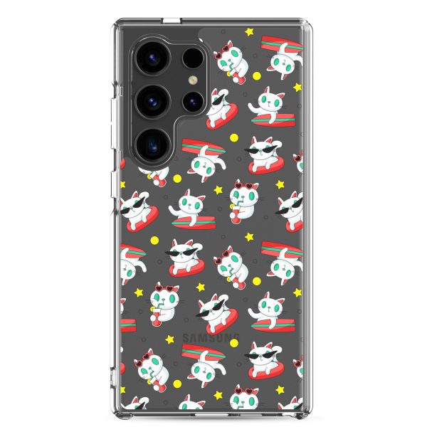 clear-case-for-samsung-samsung-galaxy-s24-ultra-case-on-phone-6a1e7bb381cd0.jpg Cat Surfing Samsung Clear Case