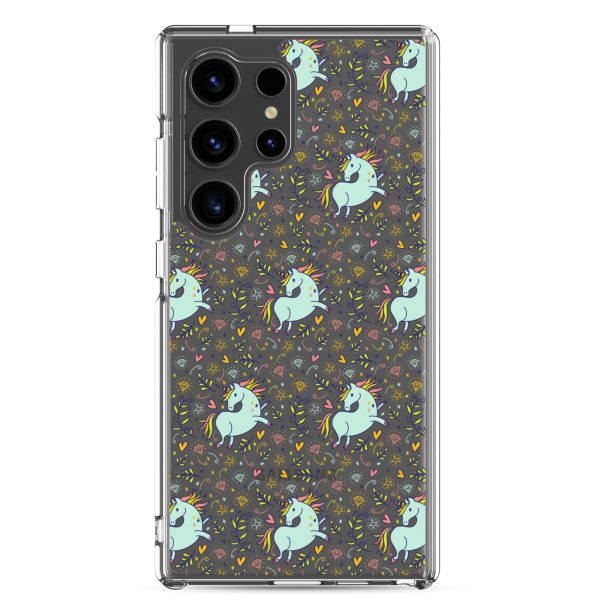 Hand-Drawn Unicorn Samsung Clear Case