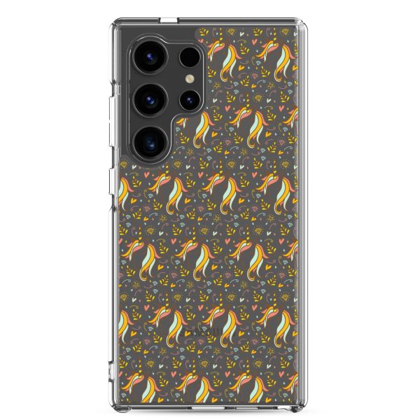 Unicorn Doodle Samsung Clear Case