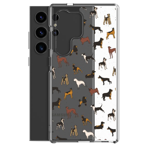 Dog Breeds Samsung Clear Case