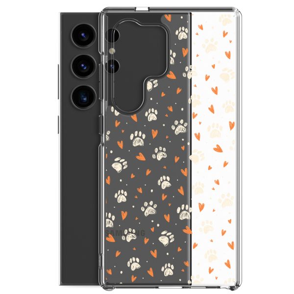 clear-case-for-samsung-samsung-galaxy-s24-ultra-case-with-phone-6a1e7832a82ff.jpg Paws Prints Hearts Samsung Clear Case