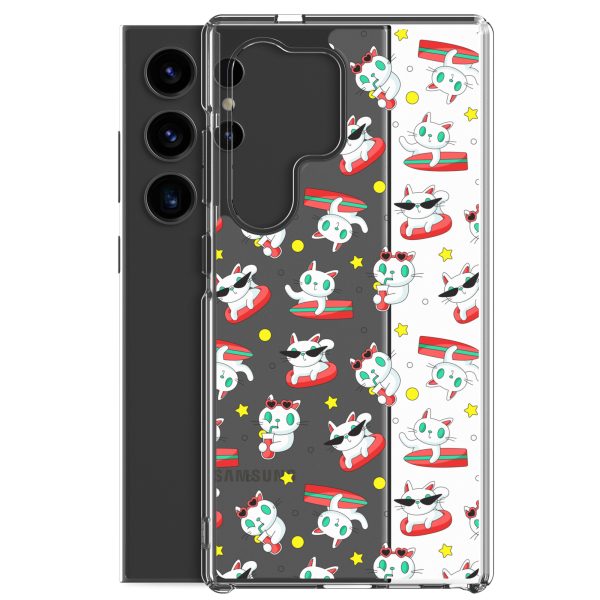 clear-case-for-samsung-samsung-galaxy-s24-ultra-case-with-phone-6a1e7bb381d17.jpg Cat Surfing Samsung Clear Case