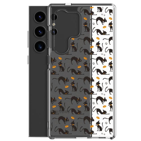 clear-case-for-samsung-samsung-galaxy-s24-ultra-case-with-phone-6a38ff116f56e.jpg Halloween Seamless Cat Samsung Clear Case
