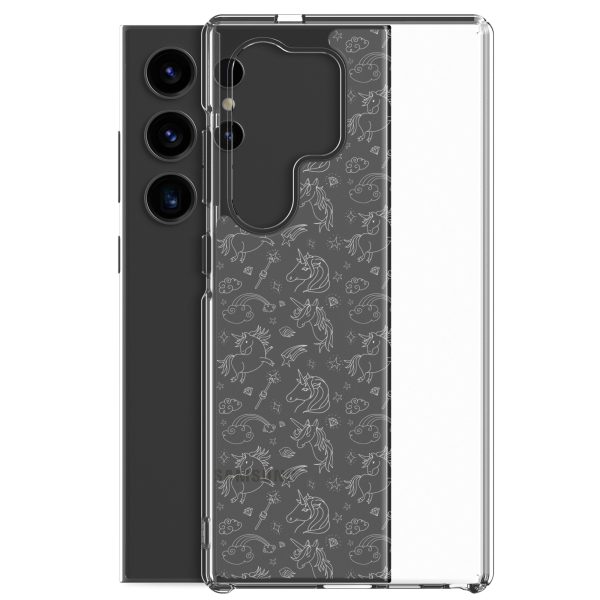Illustrated Unicorn Samsung Clear Case