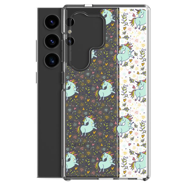 Hand-Drawn Unicorn Samsung Clear Case