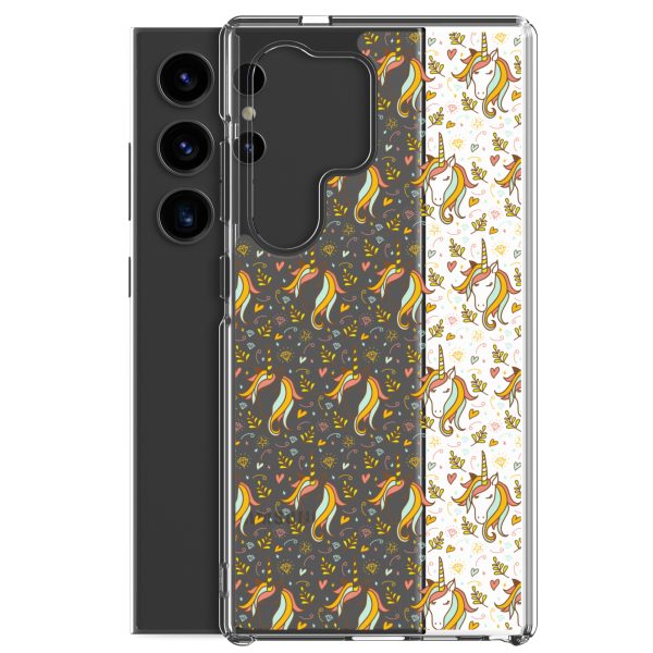 Unicorn Doodle Samsung Clear Case