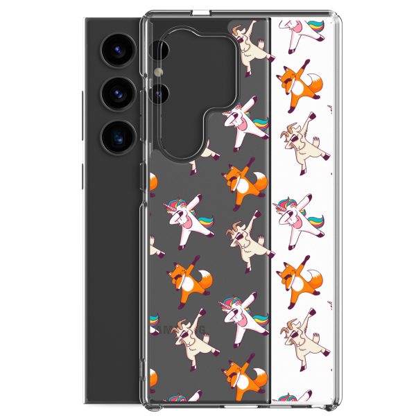 Dabbing Animals Samsung Clear Case