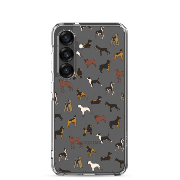 Dog Breeds Samsung Clear Case