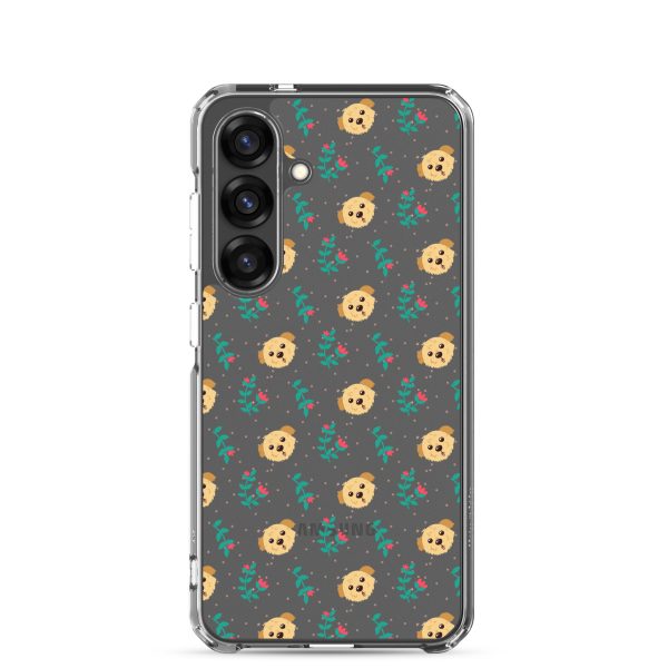 clear-case-for-samsung-samsung-galaxy-s25-case-on-phone-6a1e78da0d78f.jpg Dogs and Flowers Samsung Clear Case