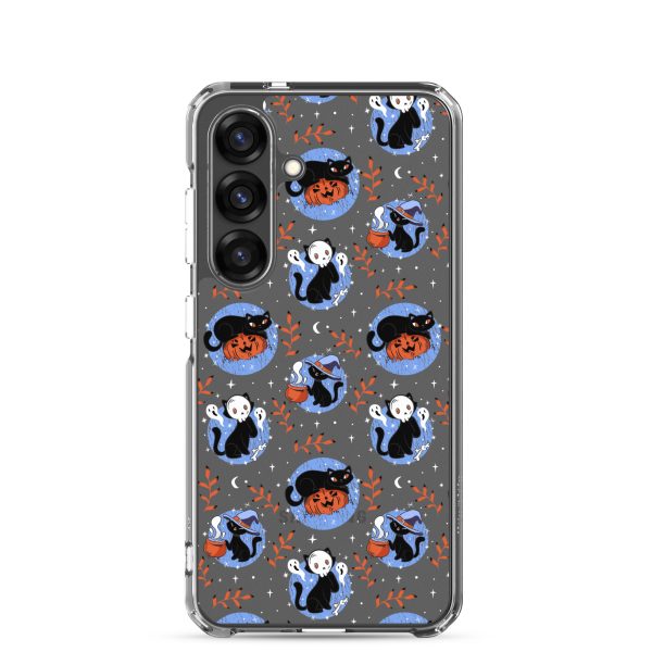 clear-case-for-samsung-samsung-galaxy-s25-case-on-phone-6a1e7be10318c.jpg Halloween Cats Samsung Clear Case