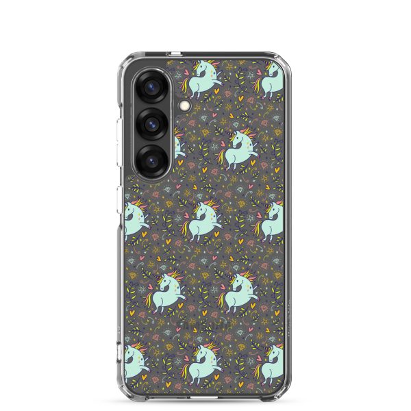 Hand-Drawn Unicorn Samsung Clear Case