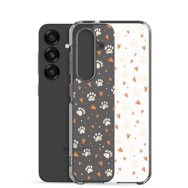 clear-case-for-samsung-samsung-galaxy-s25-case-with-phone-6a1e7832a7d5f.jpg Paws Prints Hearts Samsung Clear Case