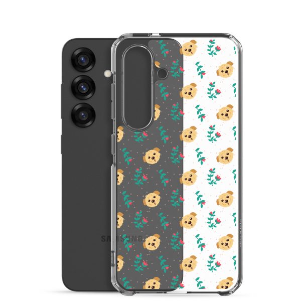 clear-case-for-samsung-samsung-galaxy-s25-case-with-phone-6a1e78da0d869.jpg Dogs and Flowers Samsung Clear Case