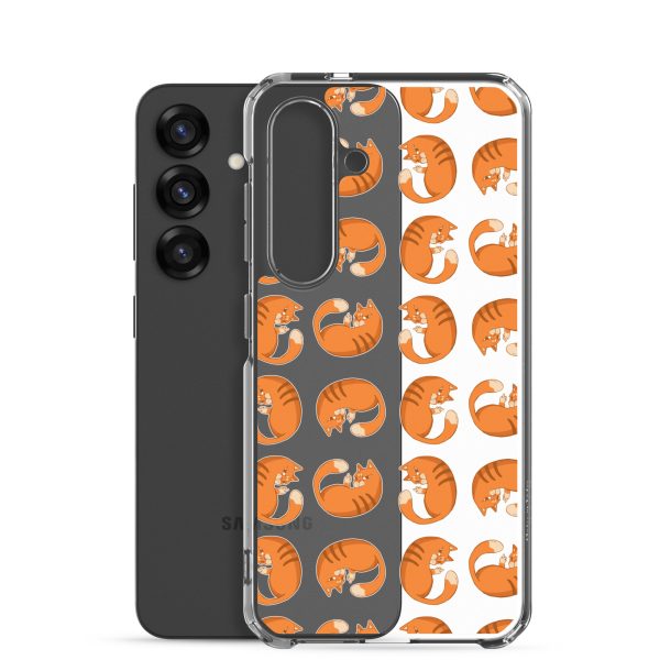 clear-case-for-samsung-samsung-galaxy-s25-case-with-phone-6a1e7a45565ad.jpg Orange Cat Samsung Clear Case