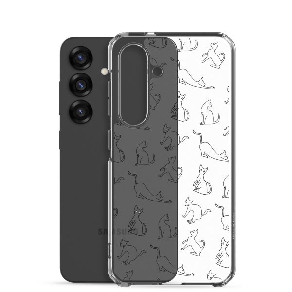 Cat Outline Samsung Clear Case