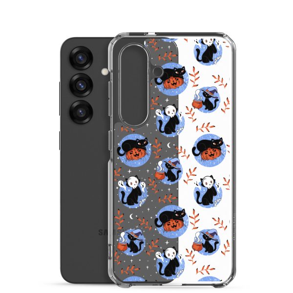 clear-case-for-samsung-samsung-galaxy-s25-case-with-phone-6a1e7be103261.jpg Halloween Cats Samsung Clear Case
