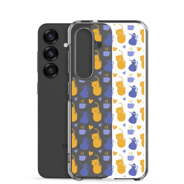 clear-case-for-samsung-samsung-galaxy-s25-case-with-phone-6a1e7c2046cd9.jpg Tea and Cat Samsung Clear Case