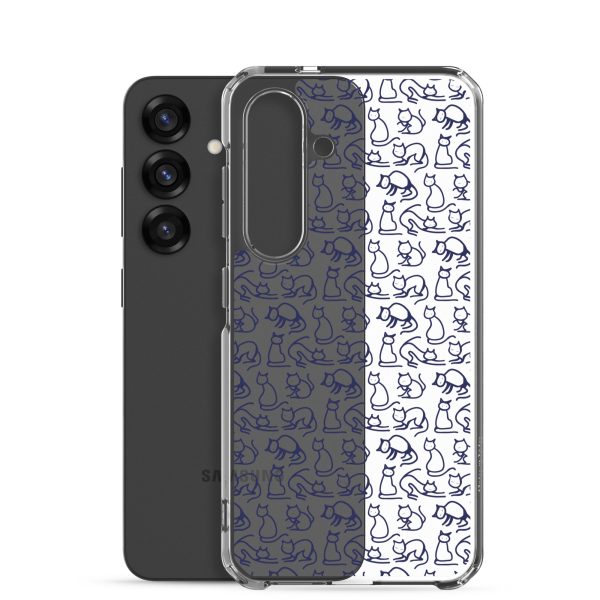 clear-case-for-samsung-samsung-galaxy-s25-case-with-phone-6a38fcb085875.jpg Simple Cat Outlines Samsung Clear Case