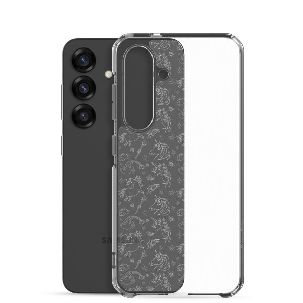 Illustrated Unicorn Samsung Clear Case