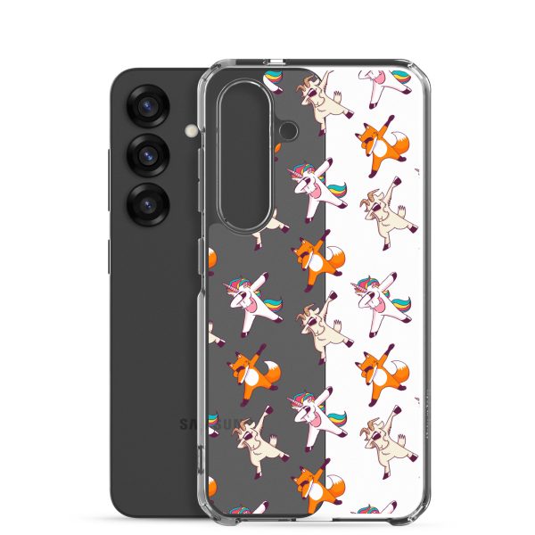 Dabbing Animals Samsung Clear Case