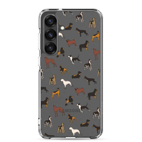 Dog Breeds Samsung Clear Case
