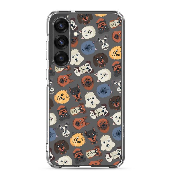 clear-case-for-samsung-samsung-galaxy-s25-plus-case-on-phone-6a1e78b013ae6.jpg Dogs Heads Seamless Samsung Clear Case