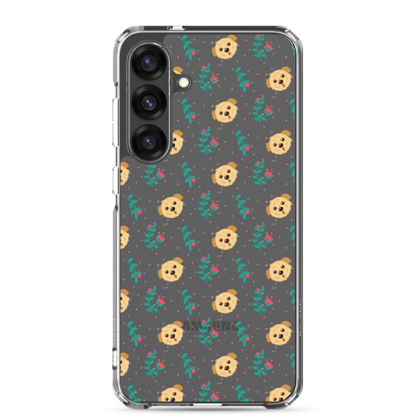 clear-case-for-samsung-samsung-galaxy-s25-plus-case-on-phone-6a1e78da0d4bb.jpg Dogs and Flowers Samsung Clear Case