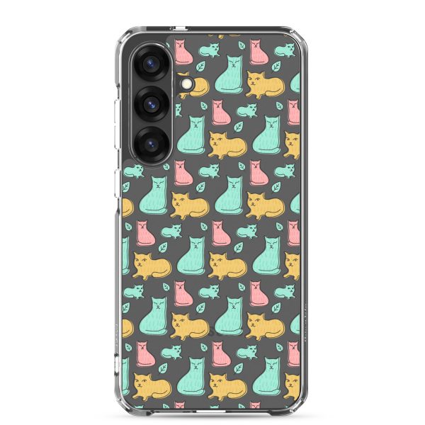 Cat Cute Colorful Samsung Clear Case