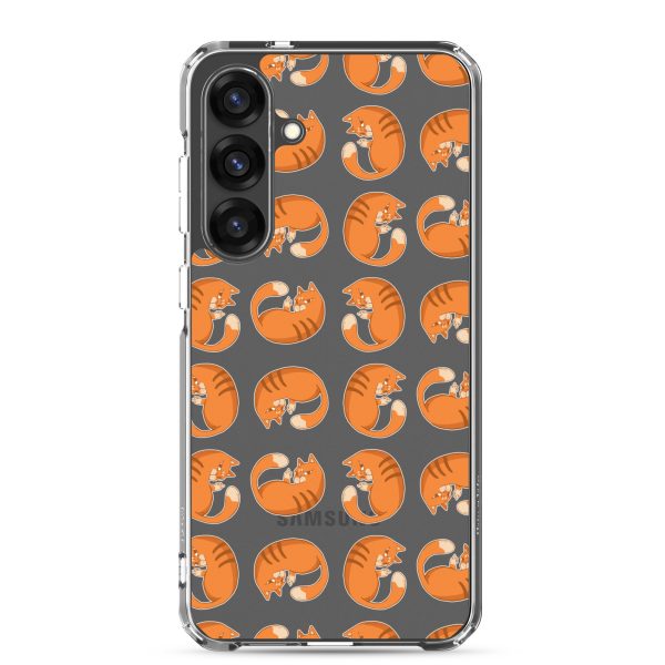 clear-case-for-samsung-samsung-galaxy-s25-plus-case-on-phone-6a1e7a455620a.jpg Orange Cat Samsung Clear Case
