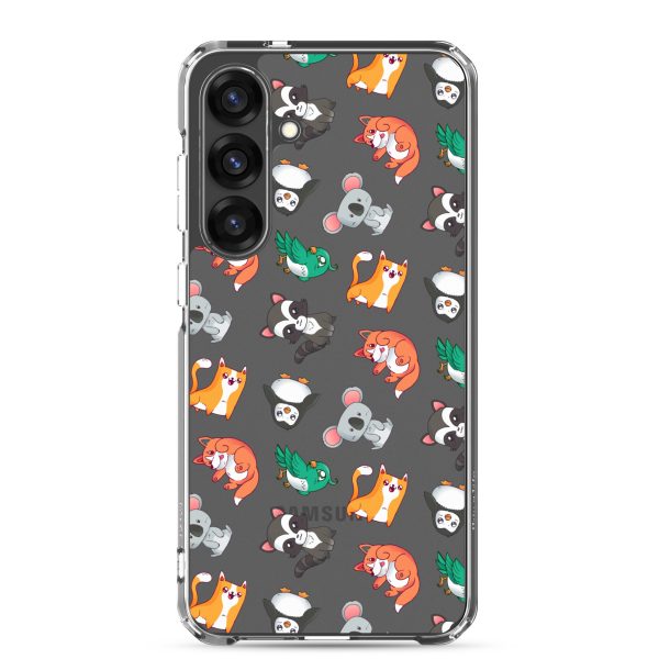Cute Cartoon Animals Samsung Clear Case
