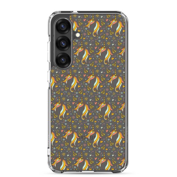Unicorn Doodle Samsung Clear Case