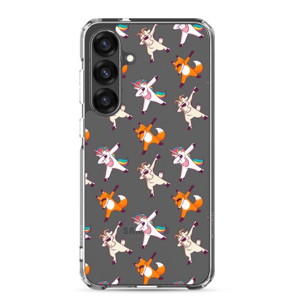 Dabbing Animals Samsung Clear Case