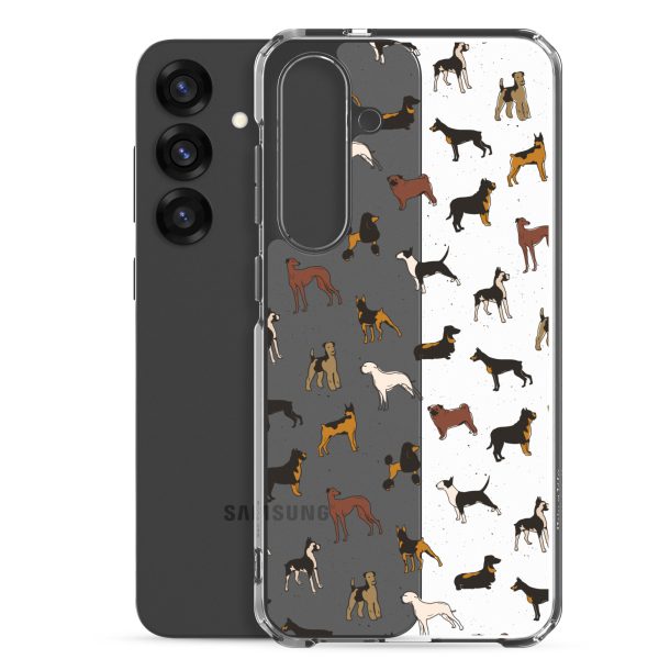 Dog Breeds Samsung Clear Case