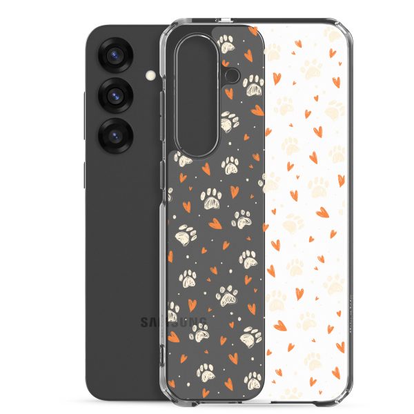 clear-case-for-samsung-samsung-galaxy-s25-plus-case-with-phone-6a1e7832a7be8.jpg Paws Prints Hearts Samsung Clear Case